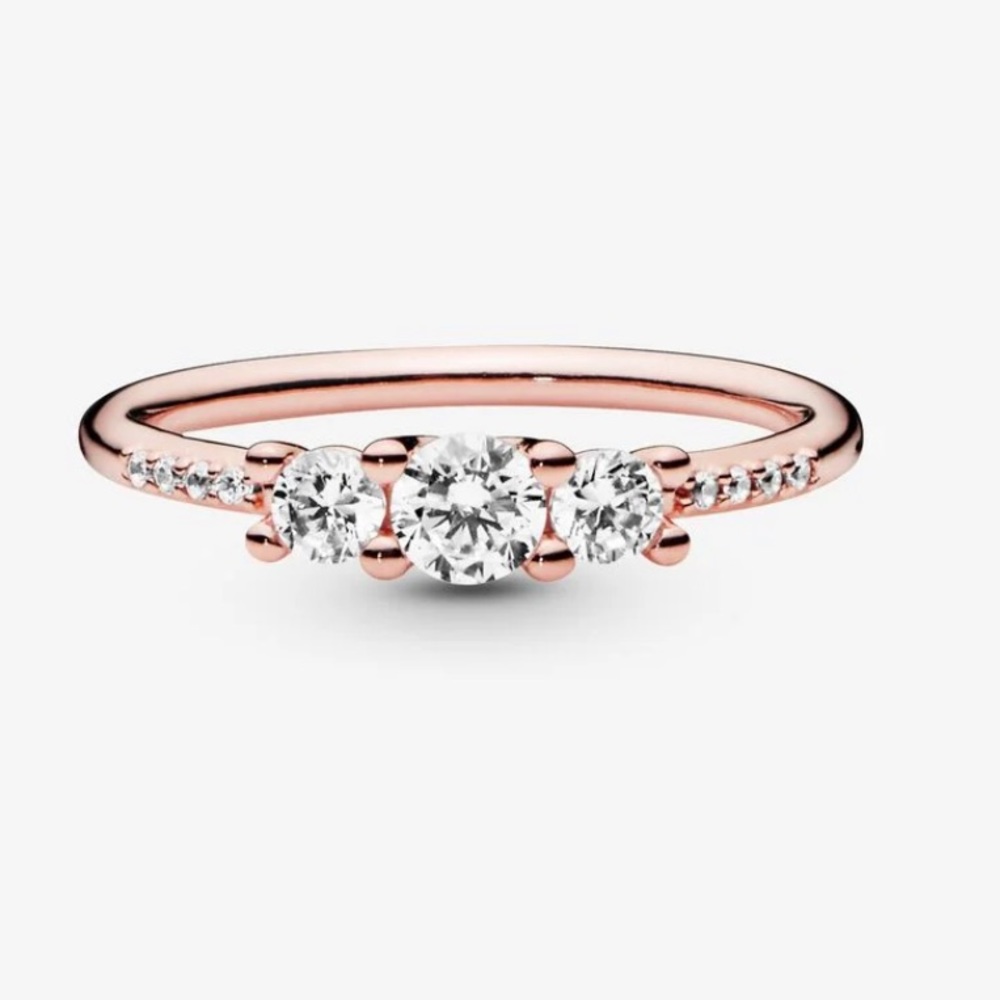 Three stone ring Pandora ring